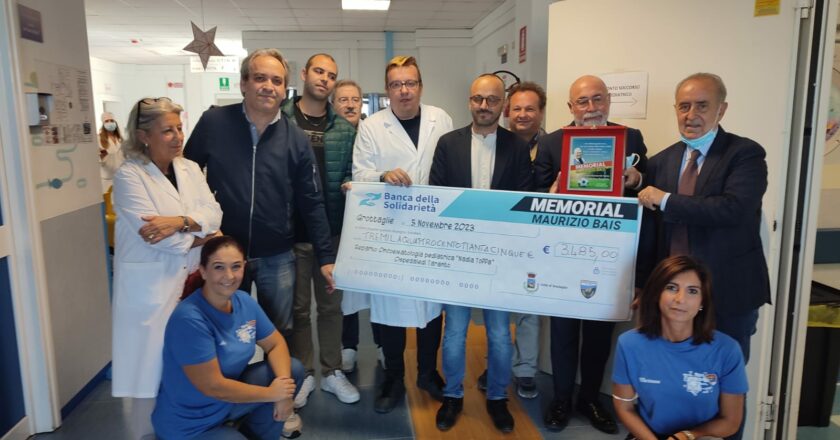 Oncoematologia pediatrica: donazione in ricordo di Maurizio Bais, infermiere soccorritore di Grottaglie scomparso prematuramente.