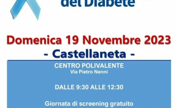 Diabete, domenica screening gratuito a Castellaneta.