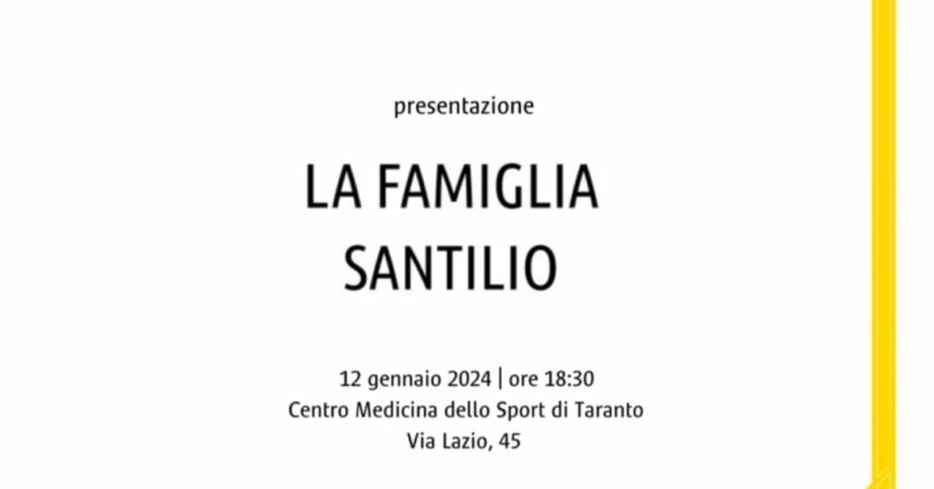 “La famiglia Santilio”, Teatrominimo APS racconta un’autentica eccellenza tarantina